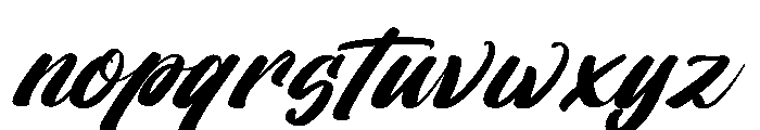 Routhen Joykats DEMO VERSION Italic Font LOWERCASE