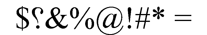 Rovas Kiterjesztett Font OTHER CHARS