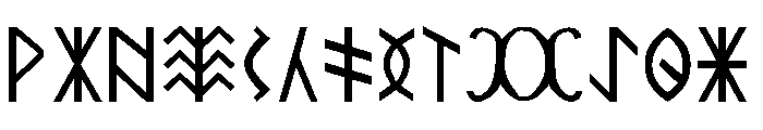 Rovas Kiterjesztett Font UPPERCASE