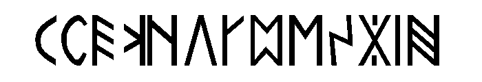 Rovas Kiterjesztett Font LOWERCASE