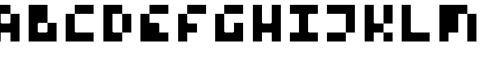 Rove's SmolPixelz Regular Font UPPERCASE