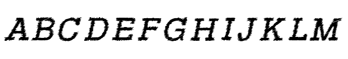 RowdyTypemachine-Italic Font UPPERCASE