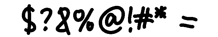 RowisHandwriting Font OTHER CHARS