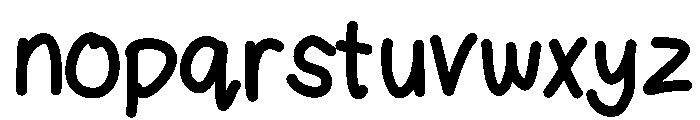 RowisHandwriting Font LOWERCASE