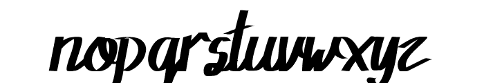 Rowland Demo Caligraphy Font LOWERCASE