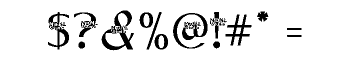 Rowyen Regular Font OTHER CHARS
