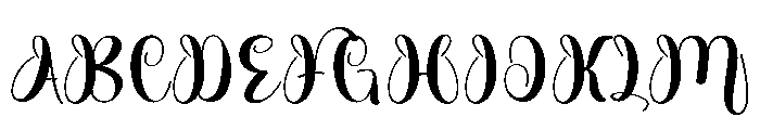 Royal Twinkle Font UPPERCASE