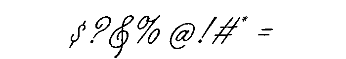 RoyaleVictoria Font OTHER CHARS