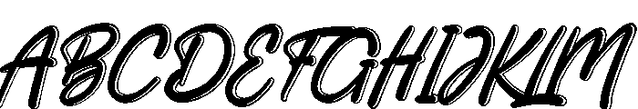 RoystorieHandcrafRegular Font UPPERCASE