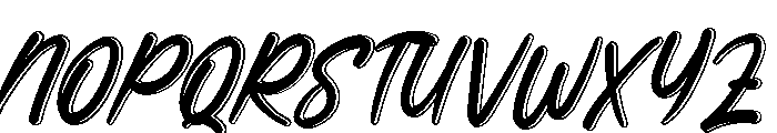 RoystorieHandcrafRegular Font UPPERCASE
