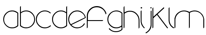 round Font LOWERCASE