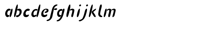 ROM Italic Font LOWERCASE