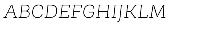 Roble Thin Italic Font UPPERCASE