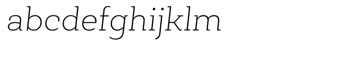 Roble Thin Italic Font LOWERCASE