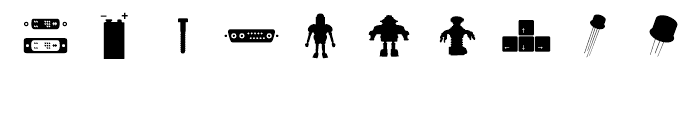 Robo Regular Font OTHER CHARS