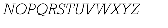 Rockwell Light Italic Font UPPERCASE