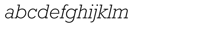 Rockwell Light Italic Font LOWERCASE