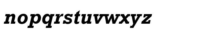 Rockwell WGL Bold Italic Font LOWERCASE