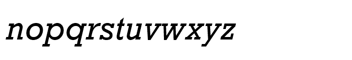 Rockwell WGL Italic Font LOWERCASE
