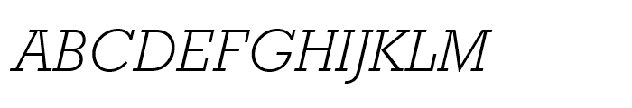 Rockwell WGL Light Italic Font UPPERCASE