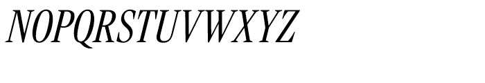 Rocky Condensed Light Italic Font UPPERCASE