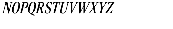 Rocky Condensed Regular Italic Font UPPERCASE