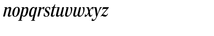 Rocky Condensed Regular Italic Font LOWERCASE