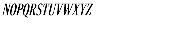 Rocky Extra Condensed Regular Italic Font UPPERCASE