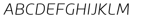 Roihu Extra Light Italic Font UPPERCASE