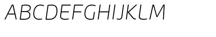 Roihu Thin Italic Font UPPERCASE