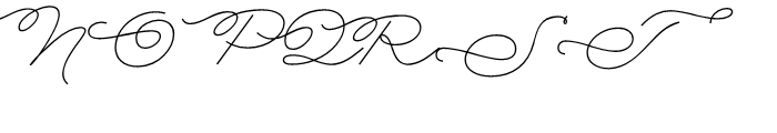 Rolling Pen Curly Font UPPERCASE