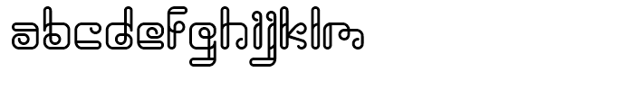 Rollover Outline Font LOWERCASE