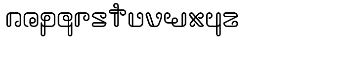 Rollover Outline Font LOWERCASE