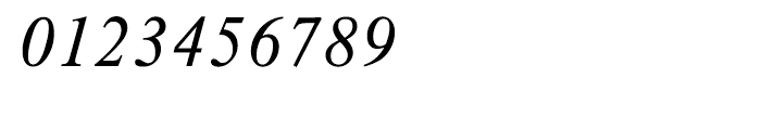 Roman Cyrillic Three Italic Font OTHER CHARS
