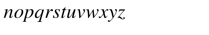 Roman Cyrillic Three Italic Font LOWERCASE