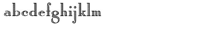 Roman Shaded Alternate Font LOWERCASE