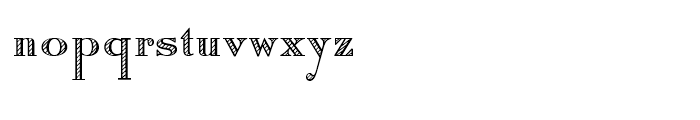 Roman Shaded Regular Font LOWERCASE
