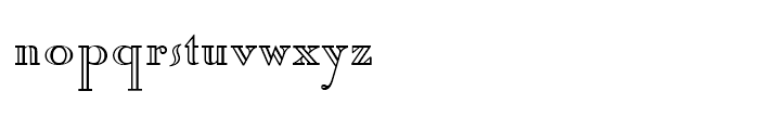 Roman Stylus Alternate Normal Font LOWERCASE