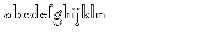 Roman Stylus Normal Font LOWERCASE