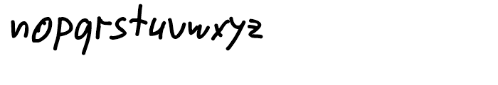 Ronaldo Handwriting Regular Font LOWERCASE