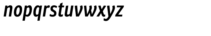 Ronnia Condensed Semi Bold Italic Font LOWERCASE