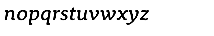 Rooney Pro Medium Italic Font LOWERCASE
