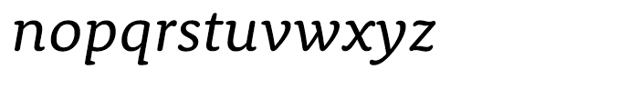 Rooney Regular Italic Font LOWERCASE
