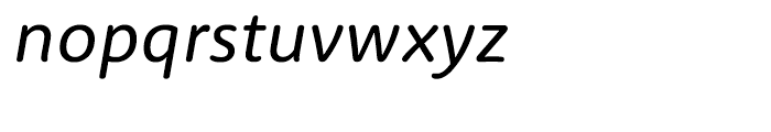 Rooney Sans Regular Italic Font LOWERCASE