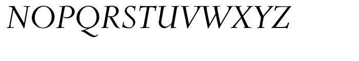 Roos Roman Italic Font UPPERCASE