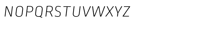 Ropa Sans Pro ExtraLight Italic SC Font LOWERCASE