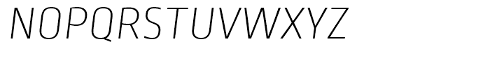 Ropa Sans Pro ExtraLight Italic Font UPPERCASE