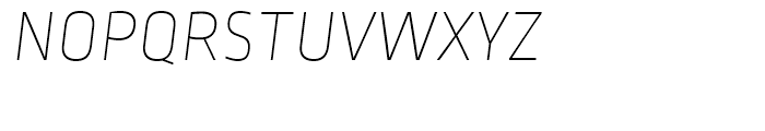 Ropa Sans Pro Thin Italic Font UPPERCASE