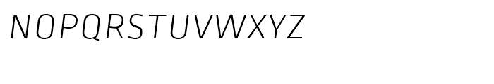 Ropa Soft Pro SC ExtraLight Italic Font LOWERCASE