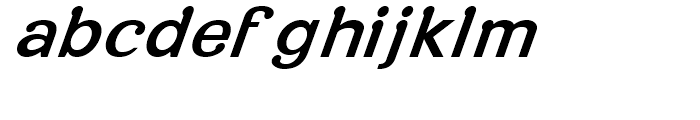 Roppongi Thin Oblique Font LOWERCASE